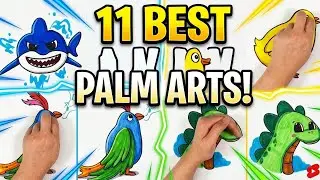 Palm Art drawing for Beginners | Boost Imagination with Easy Palm Art & Craft #palmart #newyear 