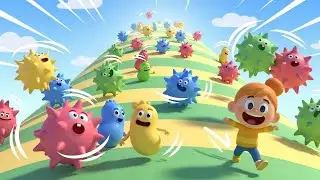 Fall Guys Wobbly Bean Got Stuck in the Fun | Kids Songs & Nursery Rhymes