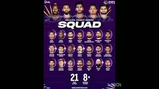 kolkata knight rider squad 2025