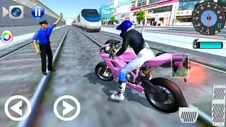 3D Driving Class: Motorbike Vs Bullet Train Funny Gameplay_#84 || Flash Driving King