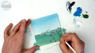 Wasser malen & Blubberblasen malen - Wasserbewegung mit Acryl malen f&uuml;r Anf&auml;nger