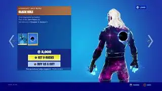 Black Hole Backbling GLITCH! (Fortnite Zero Skin)