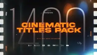 Premiere Pro Template: Cinematic Titles Pack + Free Font