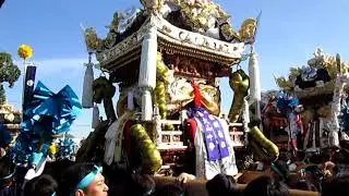 ＮＷＭ－1126　　魚吹八幡神社2018　(宮入順に6台ずつ)　本宮　①