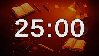 25 Minute Study Timer | 📚 Study With Me – No Music