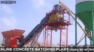 Inline concrete Batching plant