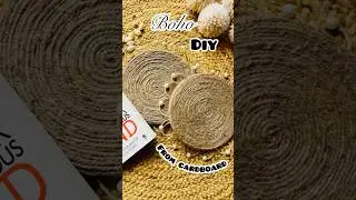👉🏻 2 in 1 BOHO CRAFT from CARDBOARD ✨#diy #craft #bohodecor #ytshorts #viralshort #cardboardcraft
