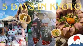 Kyoto 5D4N Japan Travel Vlog 🇯🇵 Foodie 🍜🍣  Restaurants, Cafes, Nishiki Market Food, Japan Food 2025