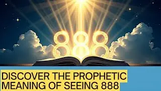 The Prophetic Meaning of Seeing 888| A New Beginning In Christ
