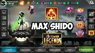 Stickman Legends - Max Level 500 Shido | PlayXtreme
