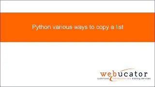Python various ways to copy a list
