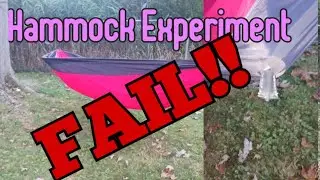 Hammock Experiment  #camping #hammockcamping #hiking #getoutdoors 