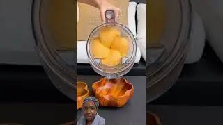 Would you eat Orange Ice Cream/ Sorbet? #fruit #dessert #yummy #lifehack