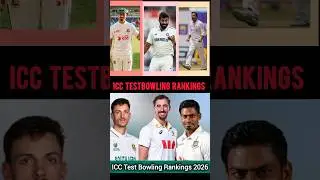 ICC Test Bowling Rankings 2026 | Top Test Bowlers in the World#sorts #cricket