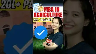 New Booming MBA 🔥20L+ Salary after MBA In Agriculture ✅  #shorts