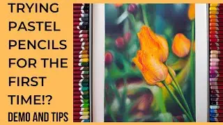How to use Derwent Pastel Pencils on Pastelmat? Tips for beginners with Real time demo