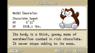 Pokemon Sweet Complete Pokedex - 169 Pokemon