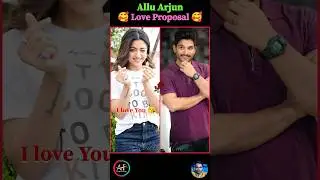 Telugu actress Rashmika love Proposal 🥀🥰 Allu Arjun #love #proposal #fashion #shorts #viral