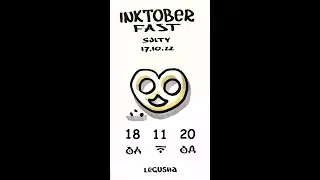 Inktober FAST.18 Scrape. Easy and fast draw in 22 seconds and 8 contour lines #shorts