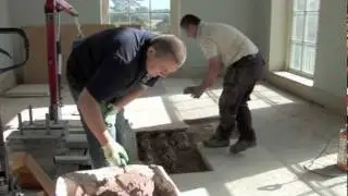 From Quarry to Orangery, repairs to the historic floor at Attingham Park.