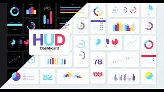 HUD Dashboard Infographics | After Effects template - Envato elements