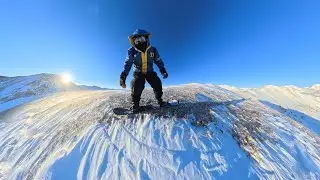 Sunrise Splitboarding before the resort opens 🌄🏂 | Hiking for Fresh Powder Turns ❄️🔥