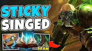 PRESS W ON REPEAT WITH THIS STICKY CC SINGED BUILD! (NOBODY MOVES) - League of Legends