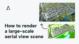 13 how to render a large-scale aerial view scene?