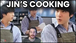 BTS VLOGS: Jin Cooking Workshop Vlog Reaction!