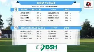 Bourne CC, Lincs 1st XI v Bracebridge Heath CC 1st XI
