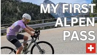 Cycling the famous Albula Pass, Switzerland
