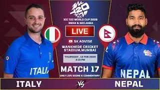 Nepal Vs Italy 17th Match Live Score And Commentary | World Cup 2026 | Nepal Vs Italy Match Score