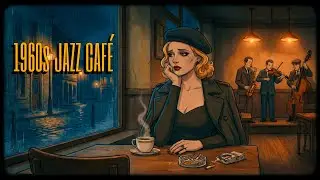 1960s Jazz Caf&eacute; Ambience | Rainy Night, Smoky Noir & Cool Jazz
