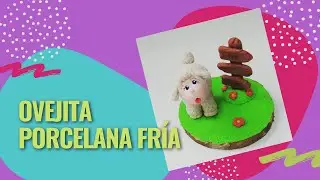 🐑 SOUVENIR OVEJITA CON PORCELANA FRÍA 🐑