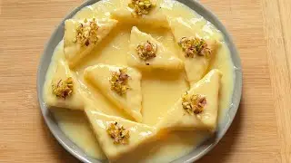10-Minute Bread Custard Dessert | No Oven, No Eggs, Super Easy!