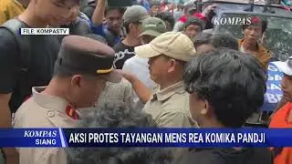 Pemuda NU & Muhammadiyah Demo di Kantor Komdigi Protes Materi Mens Rea Pandji Pragiwaksono