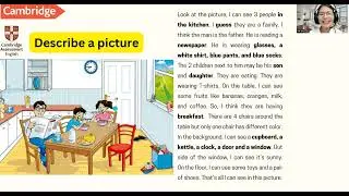 Describe a picture - Miêu tả tranh màu bằng tiếng Anh