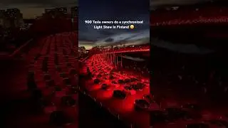 Huge Tesla Light Show in Finland