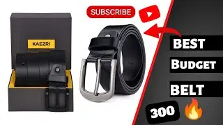 KAEZRI# GENUINE LEATHER BELT FOR MEN | Black belt for men | Unboxing | Flipkart | 🔥🔥🔥under 300