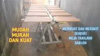 Rakit Sendiri Meja Thailand, Untuk Sablon Manual, mudah