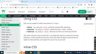 CSS Inline, Internal, External Styles