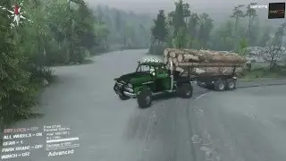 Spintires Mods Logging with trails truck Chevy