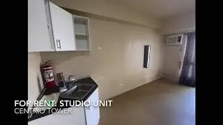 FOR RENT Studio Unit in Centrio Tower, Cagayan de Oro