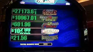Hot Shots slot machine bonus win at Parx casino