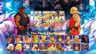 Геймплей Ultra Street Fighter 2 Mugen Edition для двух игроков