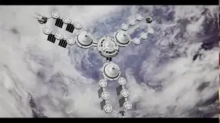 Modular space stations kit demo