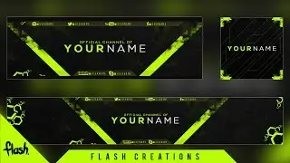 Free GFX: Gaming Rebrand Template V2 (Banner, Avatar, Twitter Header) - Free Photoshop Download