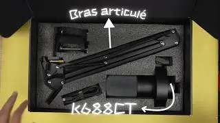 @Mhitech d&eacute;balle le Fifine K688CT XLR/USB avec bras articul&eacute;, micro et bouton de volume pour casque.