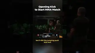 Opening Kick to Start MMA Match #mizkif #mizkifclips #twitch #twitchclips #mma #livestream #fyp