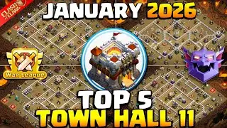 NEW TOP 5 BEST Town Hall 11 (TH11) Base + Copy Link 2026 | TH11 War/Trophy Base | Clash of Clans 